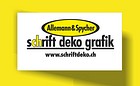 schrift deko grafik Allemann & Spycher