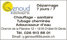 GENOUD INSTALLATIONS SANITAIRES SA