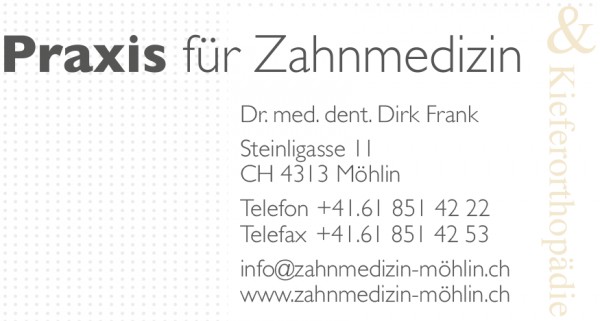 Dr. med. dent. Dirk Frank