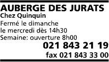 Auberge des Jurats Chez Quinquin