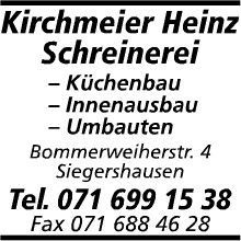 Kirchmeier Heinz (-Ragaz) jun.