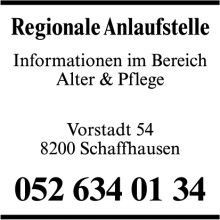 Regionale Anlaufstelle Schaffhausen für Alter und Pflege