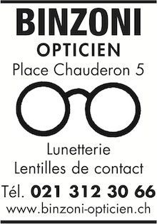 Binzoni lunetterie de Chauderon SA