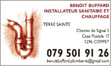 Benoit Buffard, Installateur sanitaire et chauffage
