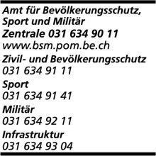 Bevölkerungsschutz, Sport und Militär des Kantons Bern (BSM)